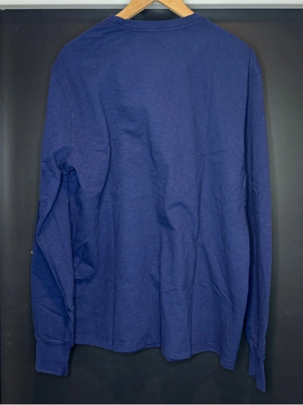 American Giant Blue Long Sleeve Tee L NWOT Slub Cotton USA Made Shirt - Picture 3 of 5